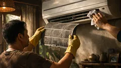Cara bersihkan filter AC di rumah tanpa bongkar unit, hembusan jadi segar lagi
