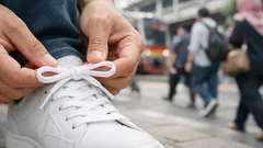 Cara mengikat tali sepatu agar tidak mudah lepas, pakai simpul yang benar