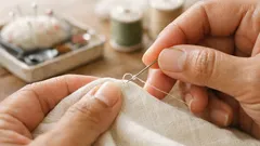 Trik mengunci jahitan saat benang kependekan tanpa bongkar ulang